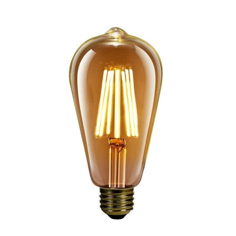 Feit Electric 60 Watt Equivalent St19 Dimmable Led Amber