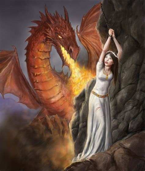 The Woman And The Dragon Dragones Criaturas Míticas Criatura