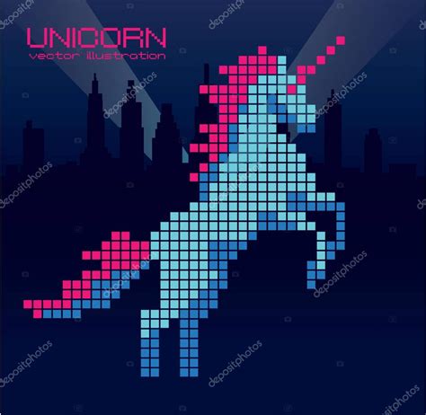 Unicorn Pixel Art Grid Easy