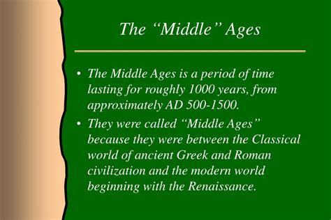 Ppt The Middle Ages Powerpoint Presentation Free Download Id1183070