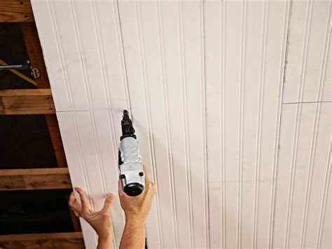 I promised a tutorial on how i replaced a section of the drop down ceiling with beadboard and i'm finally getting around to doing just that! How to Replace a Drop Ceiling With Beadboard Paneling | DIY