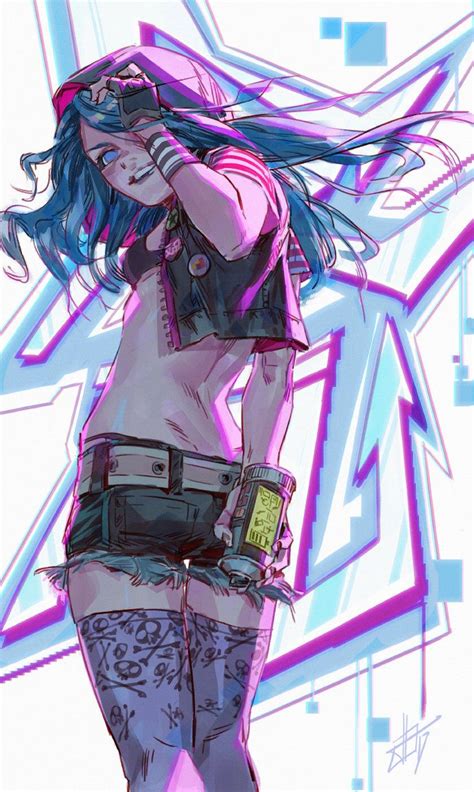 Neon Girl By Toniinfante Neon Girl Cyberpunk Art Character Art