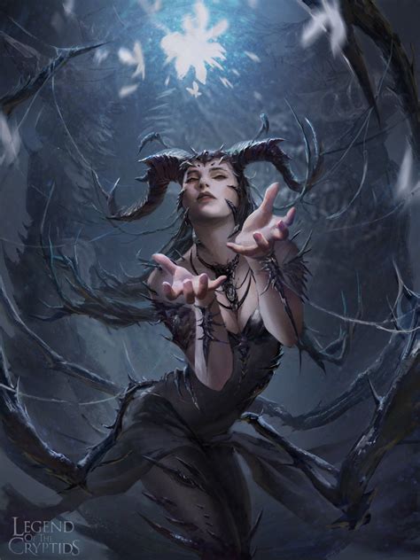 Illustration Fantasy Art Horns Magic Mythology Legend Of The Cryptids Darkness Screenshot