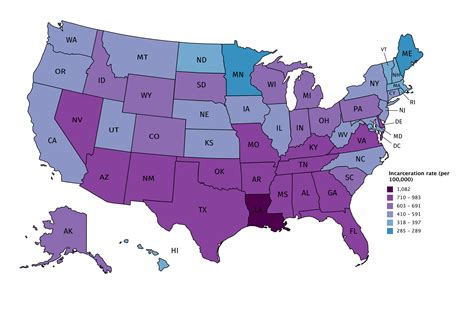 incarceration rate in the u s r mapfans
