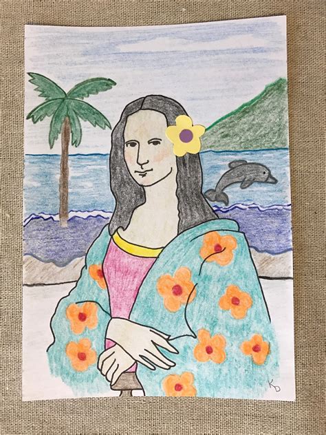 Kathys Art Project Ideas Mona Lisa Parody Art Lesson