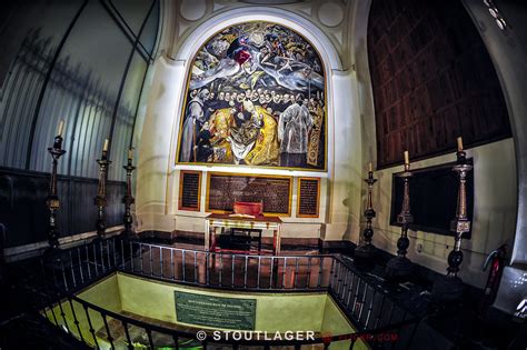 That after he died saints augustine and stephen lowered him into his tomb to honor him for his good deeds. The Burial of the Count of Orgaz | Taken from within the ...