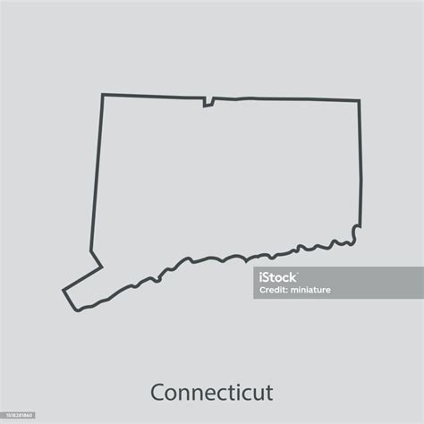 Connecticut Map Stock Illustration Download Image Now Connecticut