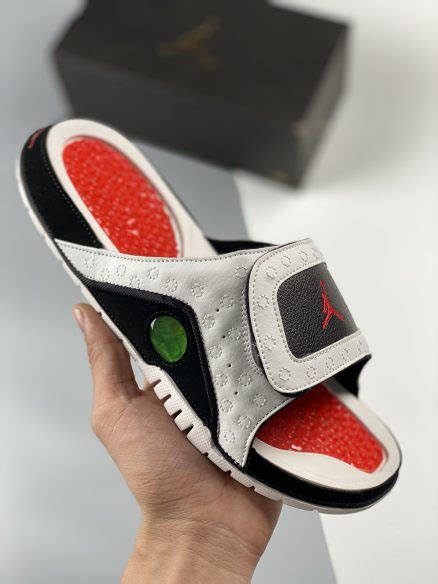 Jordan Hydro 13 Slide White Red Black 684915 106 Sneaker Hello