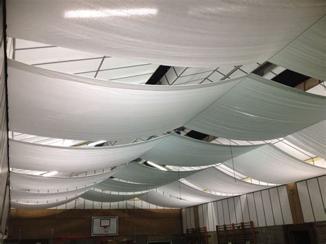 Ceiling Draping In White To Create A Fabric Roof Single Lengths Run