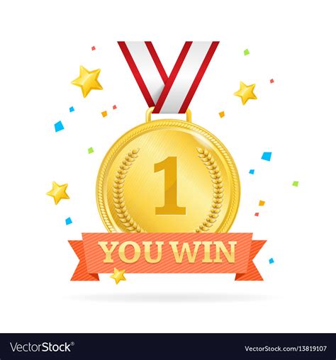 You Win Success Achievement Concept Royalty Free Vector