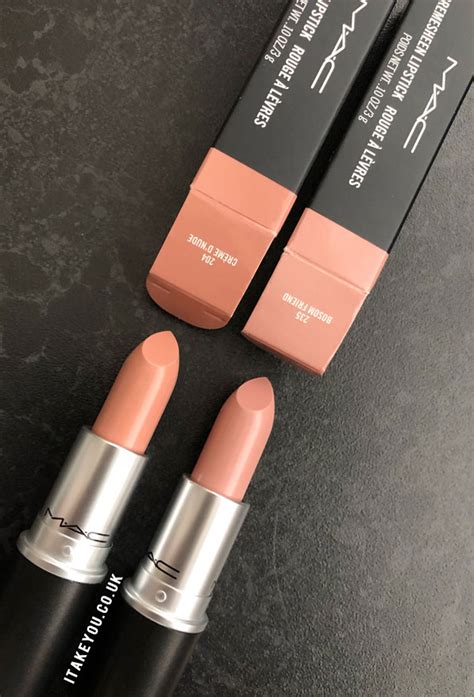 Crème DNude vs Bosom Friend Mac Lipstick Review swatches itakeyou