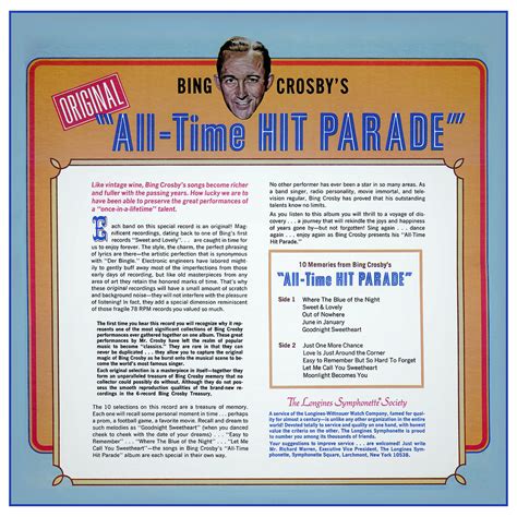 Film Music Site Bing Crosbys All Time Hit Parade Soundtrack Various Artists Bing Crosby
