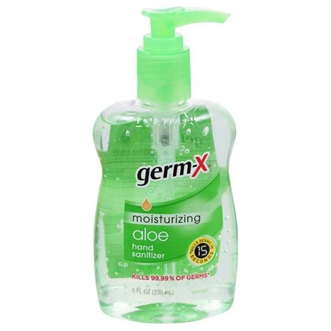 Germ X Hand Sanitizer Aloe 8 Oz Instacart