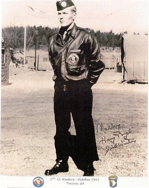 Major Richard Winters At Toccoa In October 1942 Band Of Brothers