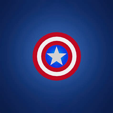 2048x2048 Resolution Captain America Minimalist Logo 4k Ipad Air