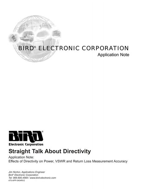 Straight Talk About Directivity - Aspen Electronics