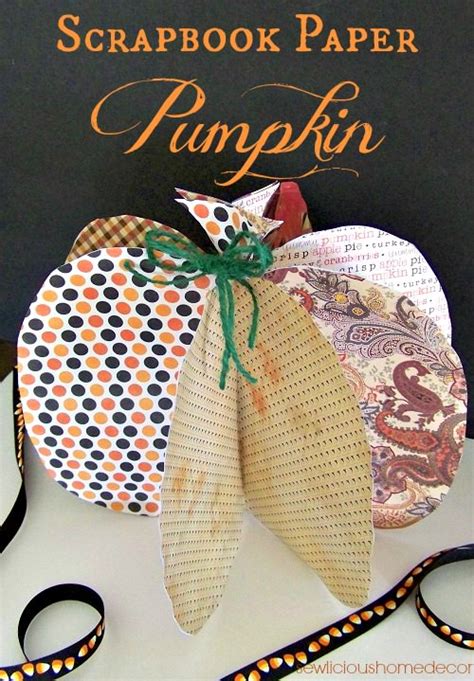 Scrapbook Paper Pumpkin Tip Junkie