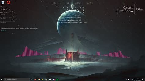 Rainmeter Quote Of The Day Rainmeter Skin Tumblr The String Will