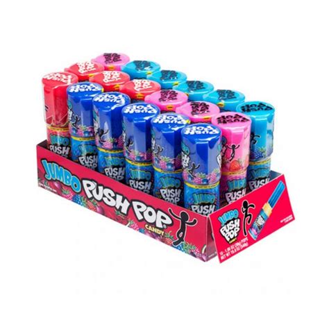 Push Pop Candy Jumbo Assorted Flavor Variety Pack 106 Ounce 18