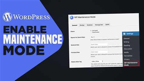 How To Put Your Wordpress Website In Maintenance Mode Easy Tutorial