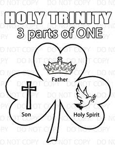 Coloring pages are fun for children of all ages and are a great educational tool that helps children develop fine motor skills, creativity and color recognition! Image result for Catholic Holy Trinity Coloring Pages | RE