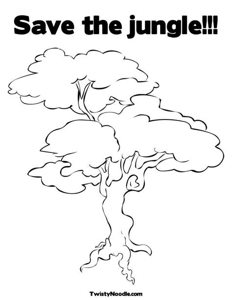 Rainforest Trees Coloring Pages At Free Printable