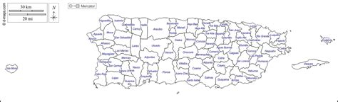 Puerto Rico Mapa Gratuito Mapa Mudo Gratuito Mapa En Blanco Gratuito