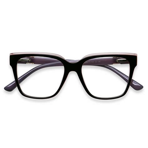 Y5209 Rectangle Black Eyeglasses Frames Leoptique