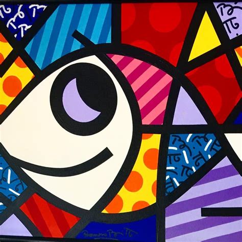 Obra De Romero Britto O Peixe