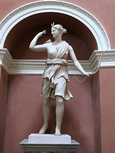 Artremis Diana Sculpture Greek Roman Mythology Goddess Handmade Alabaster Classic Statue Cm