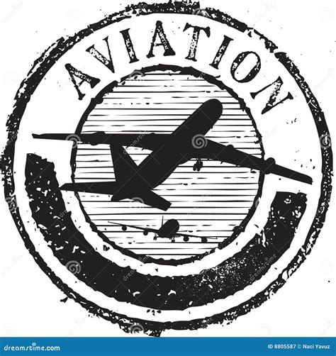 Aviation Stamp Stock Vector Image Of Transportation Paper 8805587