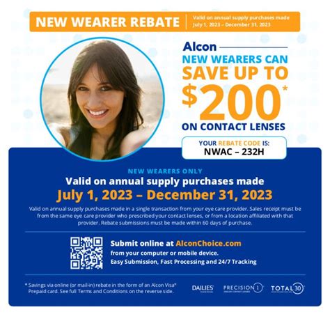 Alcon New Wearer Rebate Save Up To On Alcon Contact Lenses