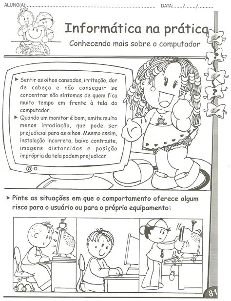 Aprendendo Com A Tia Debora Atividades Para Aula De Informática