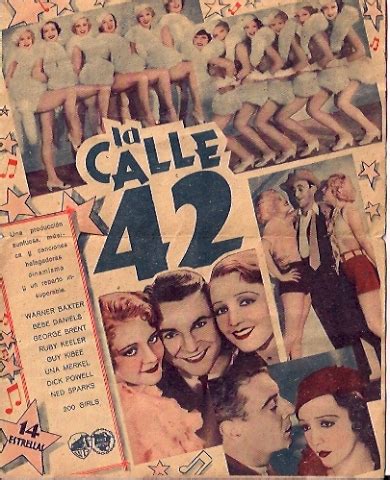 The money comes from a rich old man, who is in love with the star of the show, dorothy brock. "LA CALLE 42" MOVIE POSTER - "42ND STREET" MOVIE POSTER