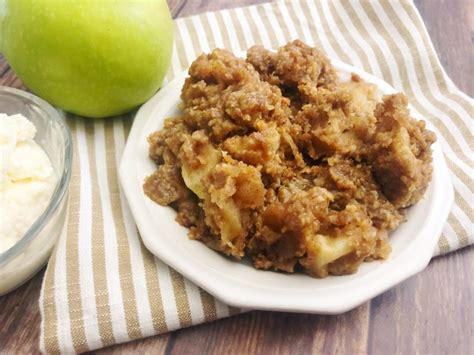 Baked Apple Crisp Made With Oatmeal And Granny Smith Apples
