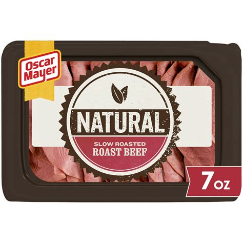 Oscar Mayer Natural Slow Roasted Roast Beef Deli Style Lunch Meat 7 Oz