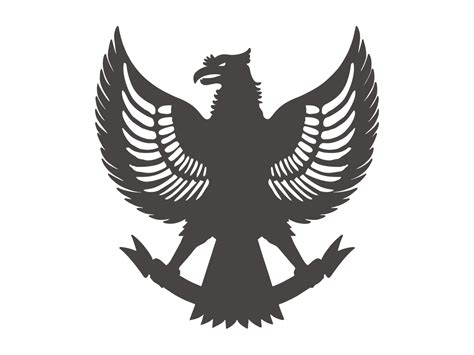 Garuda Pancasila Outline Logo Pancasila Hitam Putih Vector Cdr Png Hd