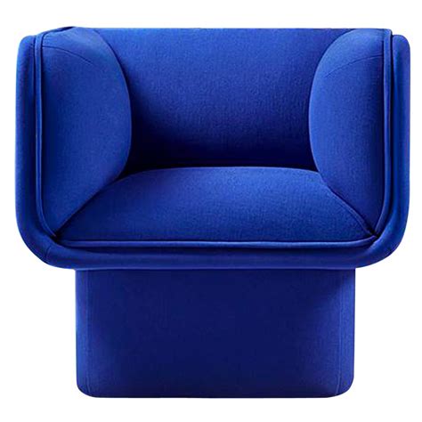 Block Blue Armchair Studio Mut At 1stdibs Blue Arm Chair Blue Armchair