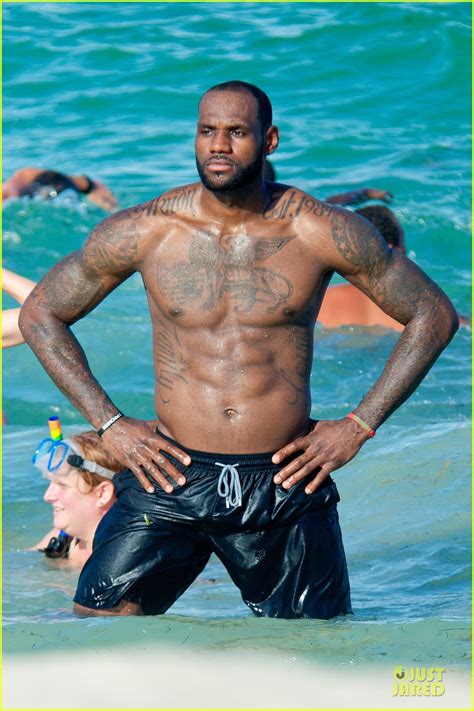 Lebron James Shirtless Nike Commercial Shoot Photo Lebron