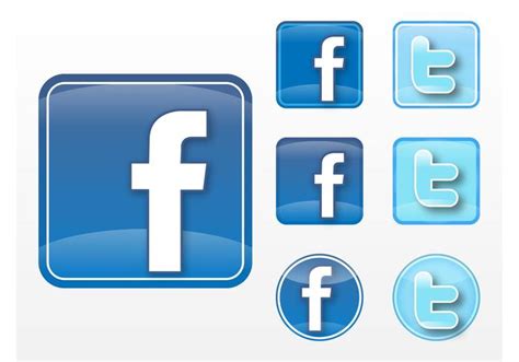 Logo Facebook Twitter Vectoriel