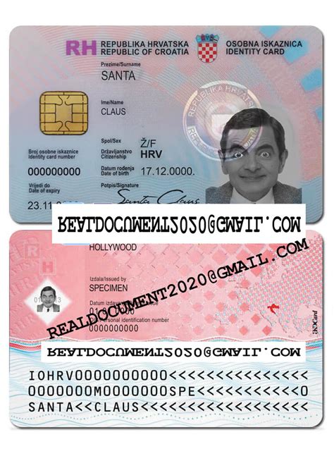 Croatia started issuing biometric passports on the 1st of july 2009. Fake Croatian ID Card, Croatian Identity Card, Croatian ...