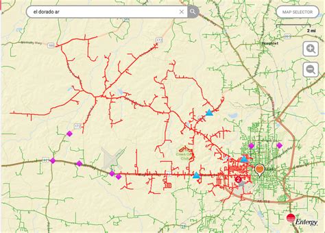 Entergy Arkansas Power Outage Map Map