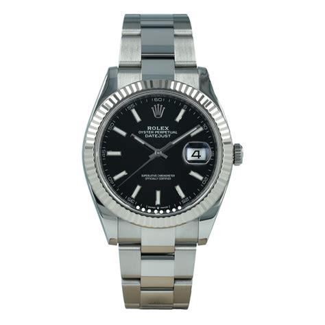 Rolex Datejust 126334 41mm Black Dial Like New Buy Pre Owned Rolex