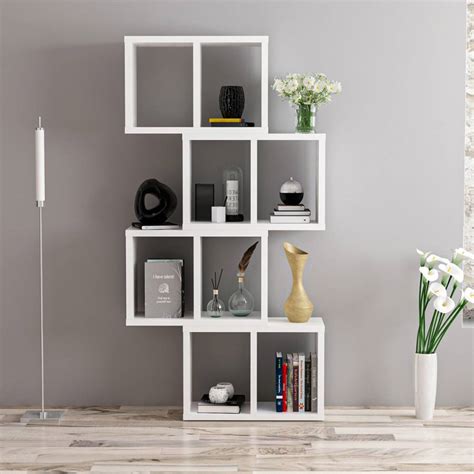 White Wall Mounted Bookcase Brandalley