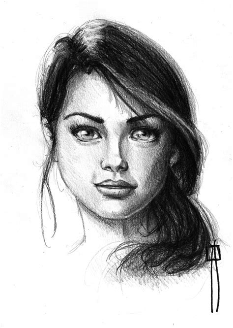 Pencil Sketch Woman Face Pencildrawing2019