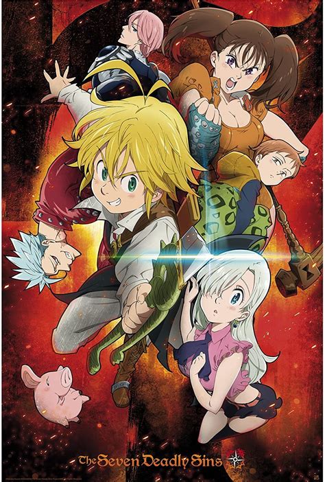 Abystyle The Seven Deadly Sins The Sins Poster 36x24