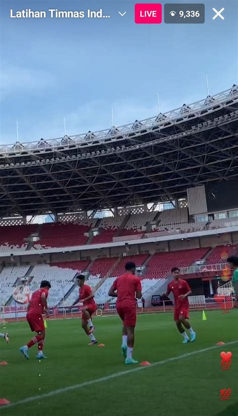 Update Score Bola On Twitter Latihan Timnas Di Stadion Utama Gbk
