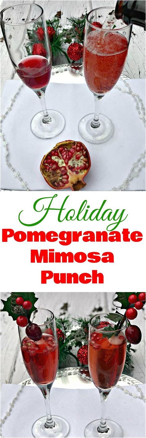 Get all the best tasty recipes in your inbox! Pomegranate Holiday Mimosas Punch are the perfect easy ...