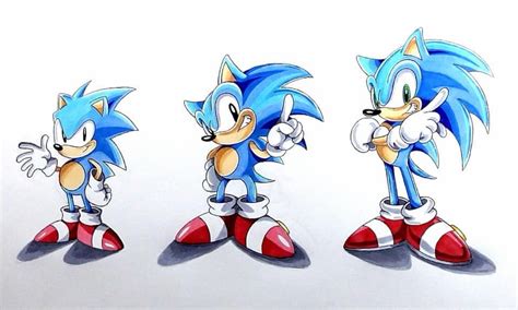 Grunty Art — Drawing Classic Sonic Modern Sonicgenerations