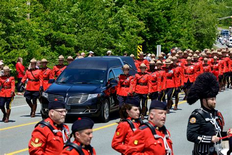 People pay tribute to Const. Heidi Stevenson during regimental funeral